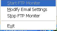 FTP Moniter System Tray Menu