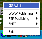 IIS System Tray Menu